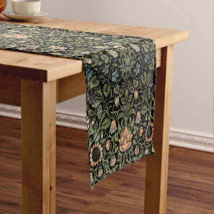 William Morris Vintag Violet & Columbine Pattern Kurzer Tischläufer