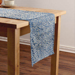William Morris Vintag Willow Blätter Dark Blue Großer Tischläufer