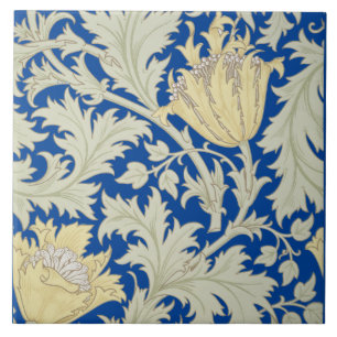 William Morris Vintage Anemone Blumenmuster Fliese