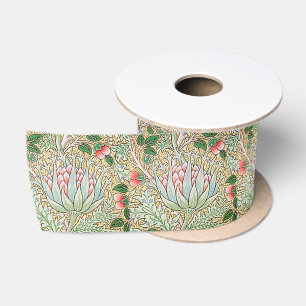 William Morris Vintage Artischocke Blumenmuster Sa Satinband