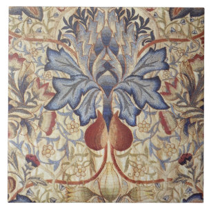 William Morris - Vintage Artischocken-Blütenmuster Fliese