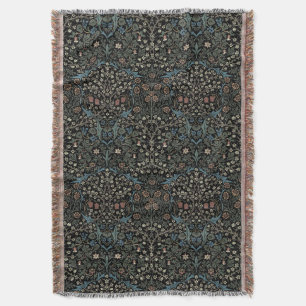 William Morris Vintage Blackthorn-Muster Decke