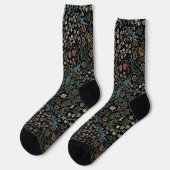 William Morris Vintage Blackthorn Pattern Socken (Linkes Detail)