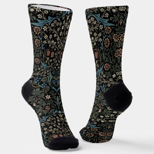 William Morris Vintage Blackthorn Pattern Socken (Gewinkelt)