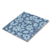 William Morris, Vintage blaue Blüten, Fliese (Seite)