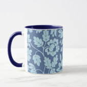 William Morris, Vintage blaue Blüten, Tasse (Links)