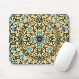 William Morris Vintage Blaue Rebe Nahtloses Muster Mousepad