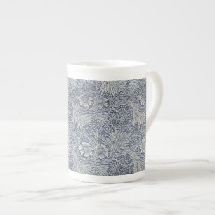 William Morris Vintage Blaues Blumenmuster Porzellantasse