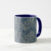 William Morris Vintage Blaues Blumenmuster