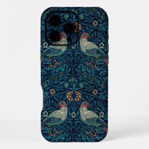 William Morris Vintage Blue Birds Muster iPhone C 16 Pro Max Hülle