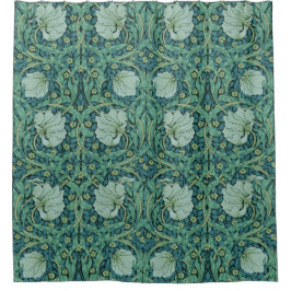 William Morris Vintage Blume Blumenmuster Duschvorhang