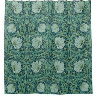 William Morris Vintage Blume Blumenmuster Duschvorhang