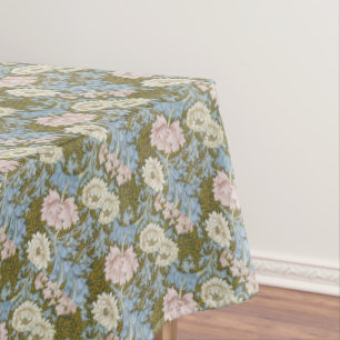 William Morris Vintage Blume Blumenmuster Pink Tischdecke