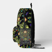 William Morris Vintage Blume Monogram Bedruckter Rucksack (Rechts)