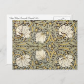 William Morris Vintage Blume Postkarte (Vorne/Hinten)