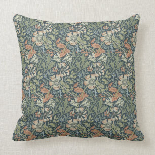 William Morris Vintage Blumen Pink Grün Compton Kissen