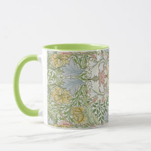 William Morris Vintage Blumen Pink Grün Myrte Tasse