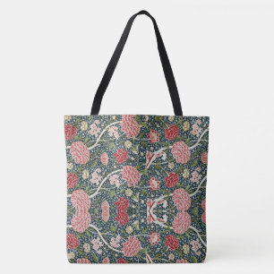 William Morris Vintage Blumen Pink Grün Tasche