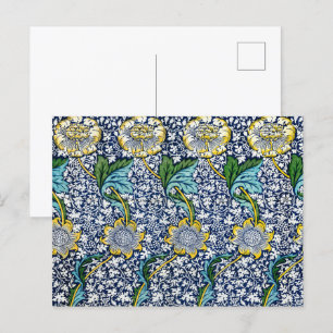 William Morris - Vintage Blumen- und Blättermuster Postkarte