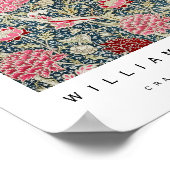 William Morris Vintage Blumenmuster Poster (Ecke)