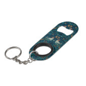 William Morris - Vintage Blumenvögel Mini Flaschenöffner (Vorderseite Schrägansicht)