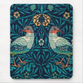 William Morris - Vintage Blumenvögel Mousepad (Vorne)