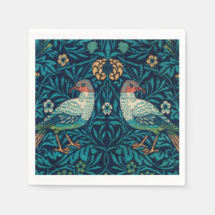 William Morris - Vintage Blumenvögel Serviette