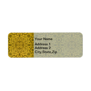 William Morris Vintage Borretsch Blumenmuster Gold