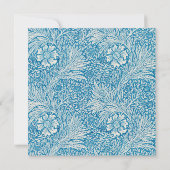 William Morris' Vintage botanische Hochzeit Einladung (Rückseite)