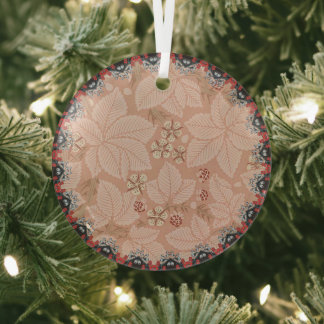 William Morris Vintage Bramble-Muster Ornament Aus Glas