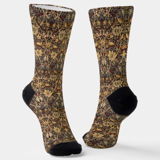 William Morris Vintage Bullerswood Carpet Pattern Socken (Gewinkelt)