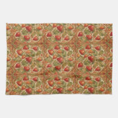 William Morris vintage Erdbeere Blumenmuster Geschirrtuch (Horizontal)