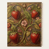 William Morris vintage Erdbeere Blumenmuster Planer (Rückseite)