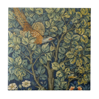 William Morris Vintage Fasan Eichhörnchen Blume Fliese