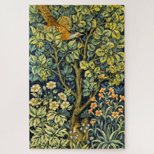William Morris Vintage Fasan Eichhörnchen Blume Puzzle