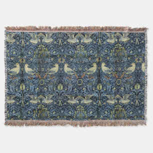 William Morris Vintage Floral Bird Decke