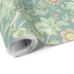 William Morris Vintage Floral Double Bough Geschenkpapier