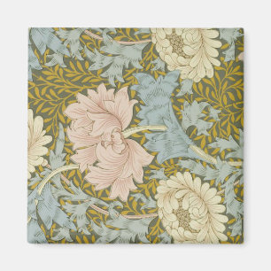 William Morris Vintage Floral Rosa Chrysantheme Magnet