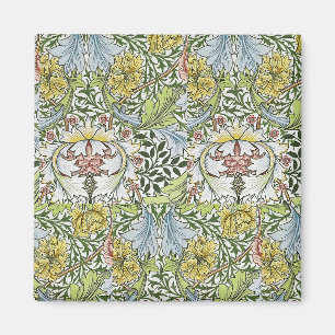 William Morris Vintage Floral Rosa Grüne Myrte Magnet