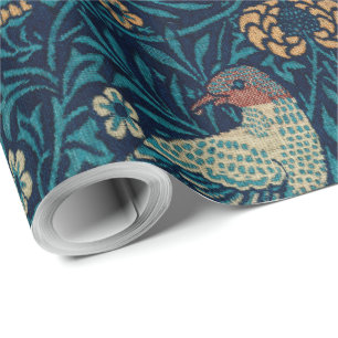William Morris Vintage Florale Vögel Geschenkpapier