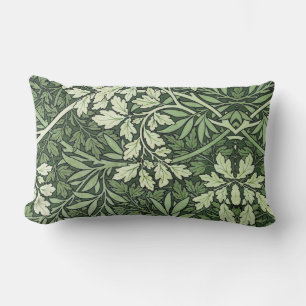 William Morris Vintage Foliage Shades of Green Lendenkissen