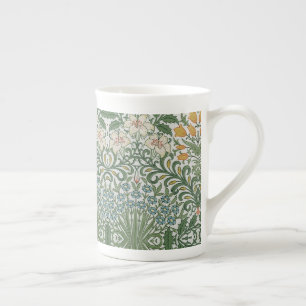 William Morris Vintage-Garten Grün Blau Gelb Porzellantasse
