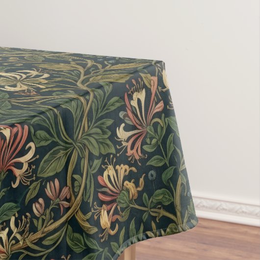 William Morris vintage Geißblatt-Blumenmuster Tischdecke (Beispiel)