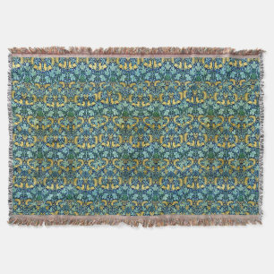 William Morris Vintage Gold Grün Blau Decke