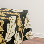 William Morris Vintage Gold Schwarz Eichenmuster Tischdecke (Beispiel)
