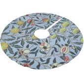 William Morris Vintage Granatapfel Fruchtmuster Polyester Weihnachtsbaumdecke (Schrägansicht)