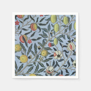 William Morris Vintage Granatapfel Fruchtmuster Serviette