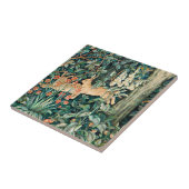 William Morris Vintage-Hasen-Garten Blumenkunst Fliese (Seite)