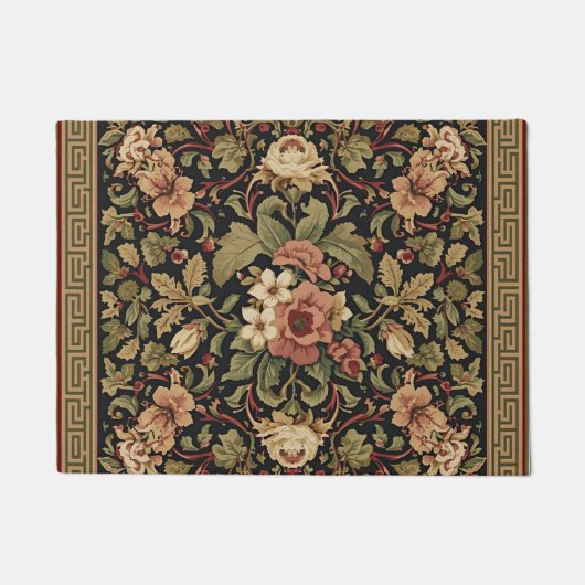 William Morris Vintage-Honeysuckle-Blumenmuster Fußmatte (Vorderseite)