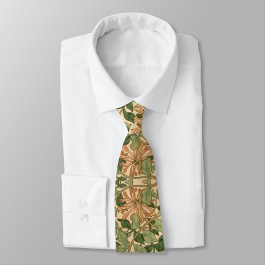 William Morris vintage Honigkraut Blumenmuster Krawatte (Gebunden)